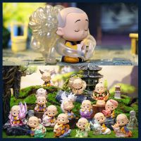 POPMART One Zen Little Monk Zen In Mountain and Sea Series Kawaii Mystery Box Toys Doll Anime Figure Ornaments Gift Collection