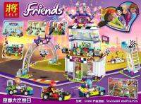 ProudNada Toys ของเล่นเด็กชุดตัวต่อเลโก้สนามแข่งรถ(กล่องใหญ่สุดคุ้ม) LELE 37090 Friends 658 PCS 37090