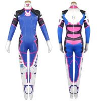 Game Dva Cosplay Jumpsuit Costume Female 3D Printing Spandex Halloween Party Zentai Suits Bodysuit D.Va Cos