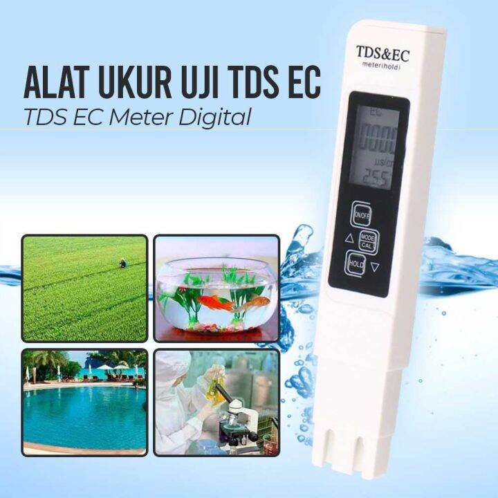 Alat Ukur Uji TDS EC Meter Digital Air Minum Akuarium | Lazada Indonesia