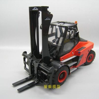 1/25 Scale Linde HT1000S Fork Lift Truck Engineering Construction Car Diecast Alloy Model Toys Collections F Children Kids