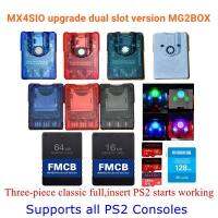 รุ่นช่องคู่ MX4SIO MG2BOX อะแดปเตอร์การ์ด SD TF สำหรับ PS2ทั้งหมด + 256G/128G/64G Tf/sd + PS2 FMCB การ์ด