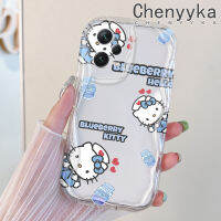 เคส Chenyyka สำหรับ Xiaomi Redmi Note 12 Pro Plus Note 12 Pro Speed 5G Poco X5 Pro 5G เคสการ์ตูนลายเฮลโลคิตตี้สีสันสดใสขอบเนื้อครีมเคสมือถือโปร่งใสเคสกันกระแทกซิลิโคนป้องกันเลนส์กล้องเคสนิ่มแบบใส