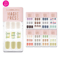 [พร้อมส่ง] Dashing Diva เล็บเจลปลอม เล็บปลอม Magic Press รุ่น MGL082 จำนวน 1 กล่องมี 30 เล็บ