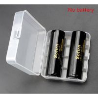 2 Pack Hard Plastic Battery Storage Case Box 2 Slots for 18650 Battery 21700 Battery 18350 Battery Battery Casing Box Container Holder