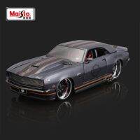 Maisto 1:24 1968 Chevrolet Camaro Z/ 28การจำลองแบบจำลองรถแข่งโลหะหล่อขึ้นรูปรถสปอร์ตโลหะคอลเลกชันโมเดลของเล่นของขวัญเด็ก