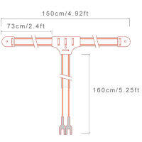 aiqiu FM dipole ANTENNA Indoor T-Type Sound Radio STEREO Receiver 300Ohm หม้อแปลง