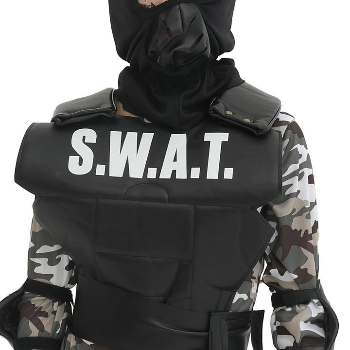 fantast-store-ชุดแฟนซีเด็ก-ชุดทหารหน่วยสวาทเด็ก-swat-ชุดคอสเพลย์เด็ก