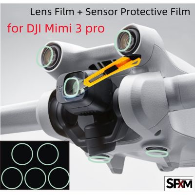 ฟิล์มกันรอย สําหรับ DJI Mini 3 Pro ฟิล์มป้องกันเซนเซอร์ ฟิล์มเลนส์ ป้องกันรอยขีดข่วน ป้องกันการกระแทก สําหรับ DJI Mini 3 Pro อุปกรณ์เสริม