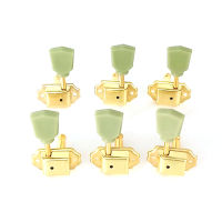 6Pcs Guitar Tuning Keys String Tuning Pegs Vintage Tuners Guitar Machine Head 3L3R พร้อมสกรูยึดสำหรับพื้นบ้านกีตาร์ไฟฟ้า