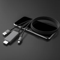 [LUNA electronic accessories] ตัวแปลงสายเคเบิลอะแดปเตอร์เชื่อมต่อ L9 USB ประเภท C กับ HDMI รองรับการชาร์จมิเรอร์4K สำหรับโทรศัพท์แอนดรอยด์