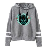 Genshin-Sudadera con capucha para hombre y mujer, suéter Unisex con estampado de máscara de impacto Xiao, estilo Harajuku, con barras paralelas, 2021