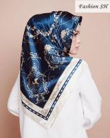 Tudung bawalผ้าคลุมไหล่ซาตินฮิญาบsqure 90 ซม.m90457