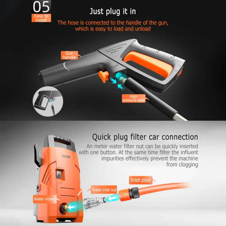High pressure cleaner Car wash high pressure washer Household pressure