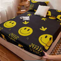 100 Waterproof Single Double Bed Sheet Adjustable Mattress Cover Four Corners with Elastic Band Multi-Size Cartoon Mattress Cov