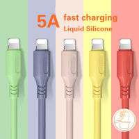 5A สายซิลิโคนเร็วสายชาร์จของเหลวเข้ากันได้กับ iPhone/ไมโคร Usb/ชนิด-C สาย Usb เข้ากันได้กับสีมาการ์ไอโฟนโทรศัพท์แอนดรอยด์