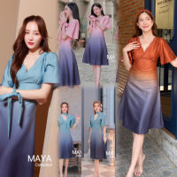 new s m l xl set 2 ชิ้น ชุดเดรสไล่สี ดีเทลแน่นทุกจุดด