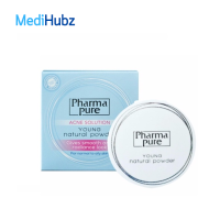 Pharma Pure Acne Solution Young Natural Powder แป้งพับ แอคเน่ สำหรับคนเป็น สิว ขนาด 11.5 กรัม จำนวน 1 ตลับ 15190