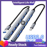 7-In-1ฮับ Usb 3.0ชนิด C 7-พอร์ตเครื่องแยกอเนกประสงค์ Otg Usb อะแดปเตอร์ไฟฟ้าใช้ได้กับ Macbook Pro 13 15 Air Mi โปรพีซี