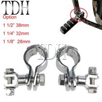 1 1/2 quot; 1 1/4 quot; 1 1/8 quot; Motorcycle Engine Guard Highway Footrest Foot Pegs Mount Clamps For Harley Cafe Racer Honda Kawasaki Suzuki