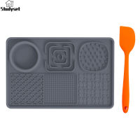 Studyset IN stock Premium Quality Dogs Lick Mat 30.48x20.32x4.18cm Dog Lick Mat With Suction Cups Spatula For Slow Feeder Anxiety Relief