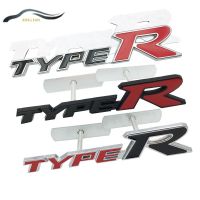 XINFAN 1ชิ้น3D แต่งรถโลหะ Type R Typer โลโก้ตะแกรงหน้าหม้อรถยนต์ด้านหลังลำต้นป้ายสติกเกอร์สำหรับ Honda TYPER ซิวิคแอคคอร์ด