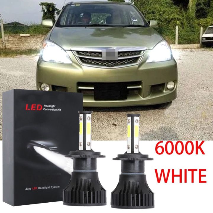 หลอดไฟหน้ารถยนต์-led-6000k-สีขาว-แบบเปลี่ยน-สําหรับ-toyota-avanza-2008-2009-2010-2011-1-คู่-2pcs
