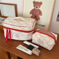 ✳ Cute Cartoon Girl Heart Rabbit Cosmetic Bag Large-Capacity High-Value Storage Bag Portable Travel Toiletry Bag