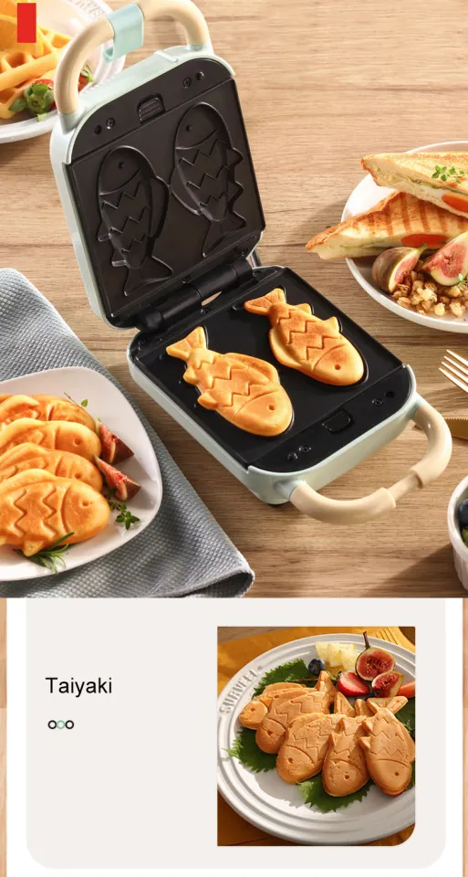 220V Electric Sandwich Maker Timed Waffle Maker Toaster Baking takoyaki  Pancake Sandwichera Multifunction Breakfast Machine 650W