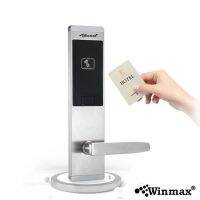 ประตูล็อคโรงแรมดิจิตอล Winmax Hotel Lock สแตนเลส ด้วยบัตร RFID โรงแรม รุ่น Winmax-P12