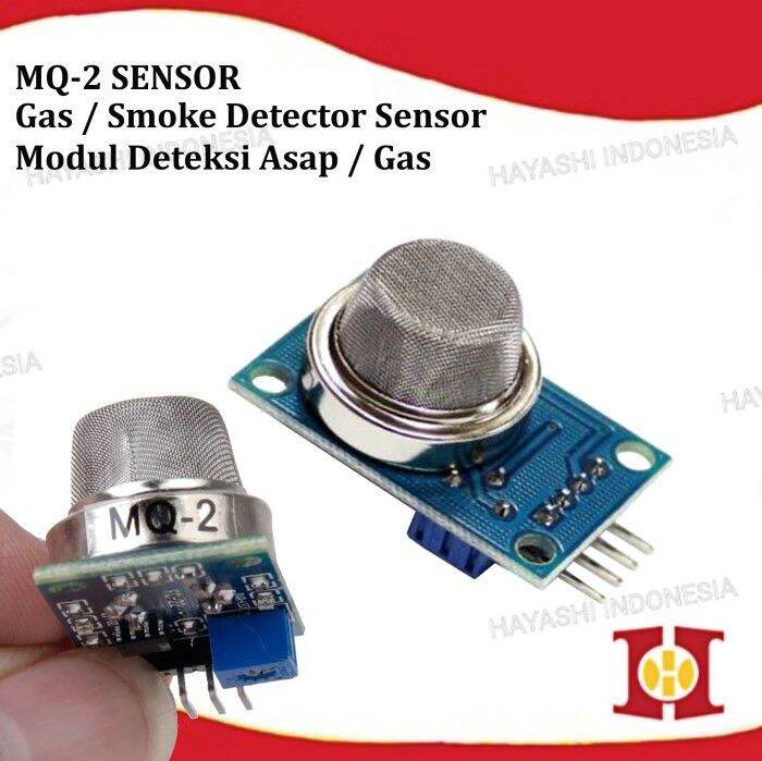 MQ-2 MQ2 Sensor Deteksi Asap Gas Elpiji LPG Buthane Hydrogen Arduino ...