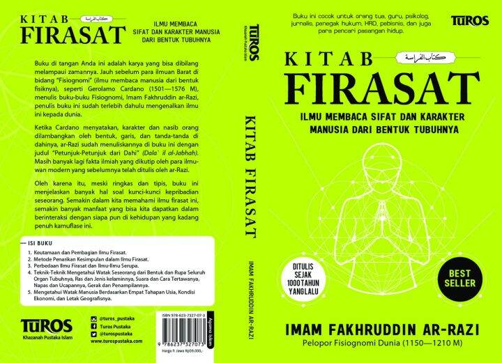 Buku Kitab FIRASAT Panduan Ilmu Fisiognomi Membaca Sifat Karakter ...