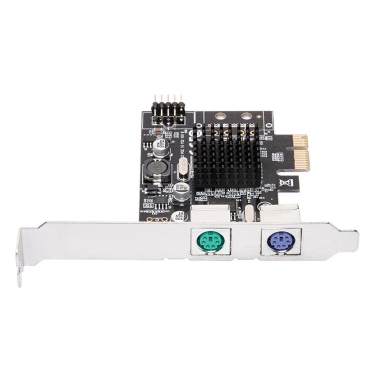 ประสิทธิภาพสูง-cv-pcie-to-ps-2-dual-port-ps-2-riser-card-สำหรับ-w-ฮีทซิงค์สำหรับเมาส์คีย์บอร์ด-pci-e-ps-2-usb-expansion