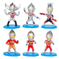 โมเดล อุตร้าแมน Ultraman สำหรับเด็ก ของเล่นสําหรับเด็ก ตกแต่งเค้ก ของขวัญ 6 ชิ้น/ชุด