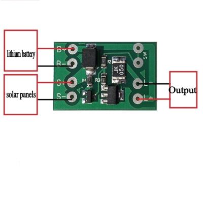 5pcs 0.8A Solar Panel Cells Batter Charger Charging Controller LED Light lamp Control Switch For DIY Solar