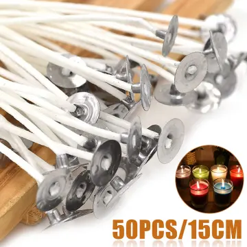 100Pcs Candle Wicks for Candle Making Coated with Natural Soy