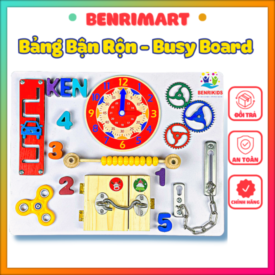 Busy board preppy learning early learning educational toy for smart baby - ảnh sản phẩm 1