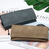 2022 New Retro Leather Handmade Glasses Bag Sunglasses Glasses Case Portable Myopia Frame Case Simple Glasses Bag Storage Box