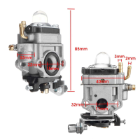 รถจักรยานยนต์ Carb คาร์บูเรเตอร์11มม. 2จังหวะคาร์บูเรเตอร์สำหรับ43Cc 47Cc 49Cc 50Cc สกู๊ตเตอร์ A Dirt Bike เครื่องตัดหญ้า