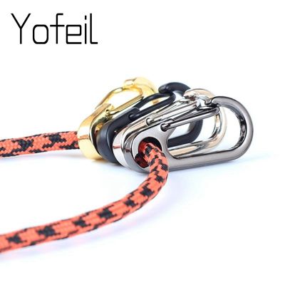 10 pcs/lot Mini Spring Backpack Clasps Climbing Carabiners EDC Keychain Camping Bottle Hooks Paracord Bag Buckles