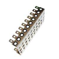 Thickened stainless steel Krone voice module dedicated 10-units iron frame for 10 pairs Krone telephone Snap-in terminal block