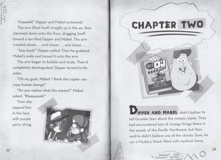 original-english-version-of-gravity-falls-childrens-chapter-bridge-book-grotesque-town-2-volumes-for-sale-pining-away-once-upon-a-swing