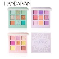 HANDAIYAN 9 Colors Shimmer Glitter Pearlescent Eye Shadow Palette Matte Eyeshadow Powder Natural Makeup Eyes Cosmetics TSLM1