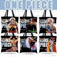 AM ONE PIECE Canvas Bag Anime Handbag Student Luffy Zoro Robin Chopper Bags Fashion Casual Tote Bags MA