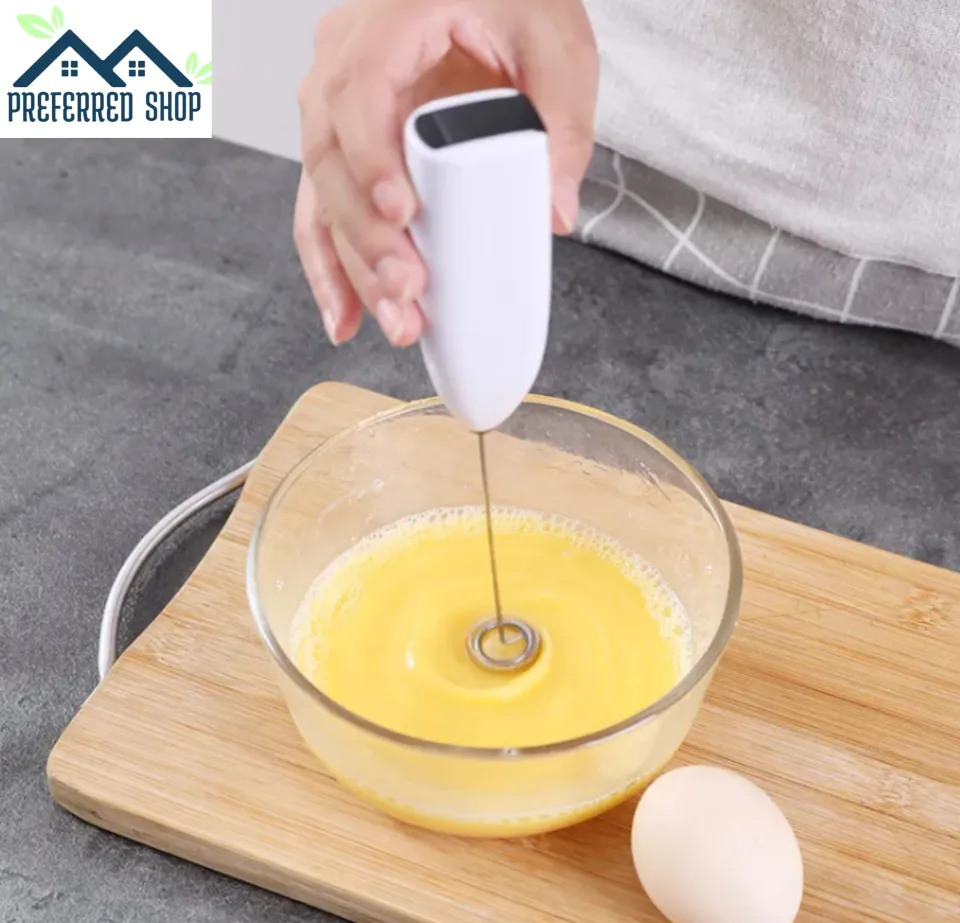 Preferred Shop Drink Hand Blender Stick for Coffee Electric Handheld Mixer  Egg Beater Stainless Steel Whisk