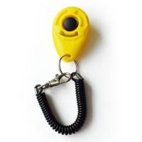 Hot Dog Training Clicker Cat Plastic New Dogs Click Trainer Aid Tools Adjustable Wrist Strap Sound Key Chain Dog Supplies