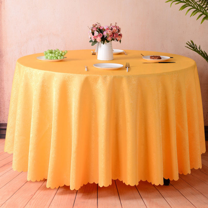 ผ้าโต๊ะกลมโต๊ะใหญ่แบบผ้าปูโต๊ะแบบโรงแรมผ้าปูโต๊ะร้านอาหารผ้าแบบยุโรปสีล้วนผ้าปูโต๊ะแบบผ้าปูโต๊ะกลม