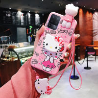 สำหรับ OPPO A91 F15 A93 A94 F17 Pro F19 Pro Reno 4F Reno 5F R9s R9s Plus R11 R11 Plus การ์ตูนสีชมพู Hello Kitty Soft ซิลิโคนโทรศัพท์ฝาครอบโทรศัพท์กรณี