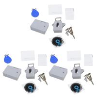 3X Invisible Hidden RFID Free Opening Intelligent Sensor Cabinet Lock Locker Wardrobe Shoe Cabinet Drawer Door Lock