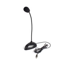 3.5mm Plug Flexible Stand Mini Studio Speech Microphone Gooseneck Wired Microphone for PC YouTube Video Skype Chatting Gaming